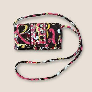 Vera Bradley Trifold Crossbody Wallet in Retired Puccini Pattern